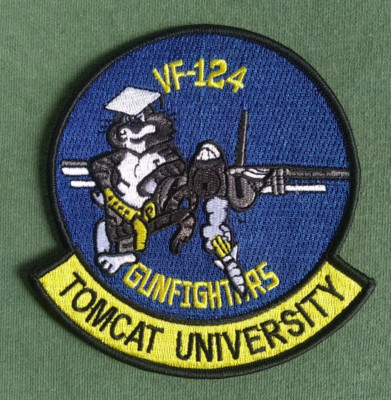 Navy GUNFIGHTERS Tomcat University VF 124 USN Collectors Patch