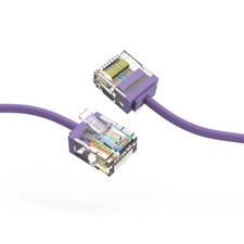 10Ft CAT6A UTP Super-Slim Ethernet Network Cable 32AWG Purple