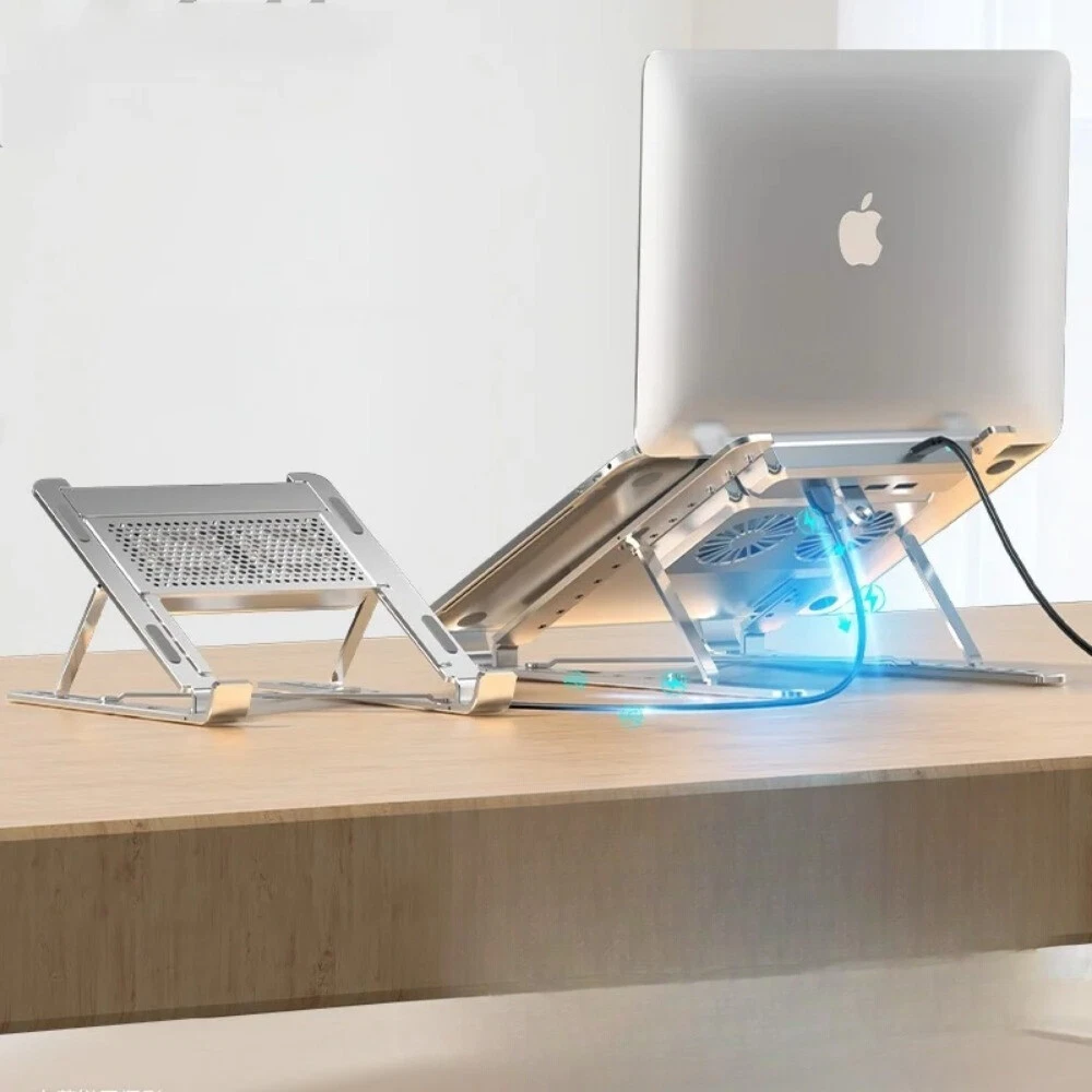 Laptop Stand with cooling fan Foldable lift Notebook holder aluminum alloy with