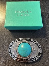 Huabola Calyn Silver and Turquoise Belt Buckle