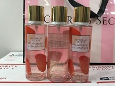3 VICTORIA'S SECRET STRAWBERRIES  CHAMPAGNE FRAGRANCE MIST 8.4 OZ  LOT OF 3 