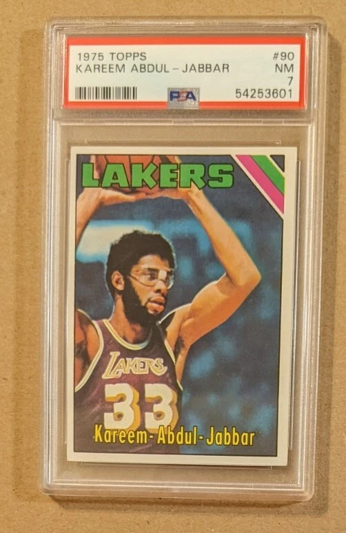 Topps Kareem Abdul-Jabbar 7 Graded Basketball Sports Trading Cards