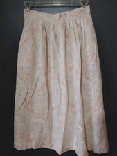 Vintage 80s Deb Floral Pastel Skirt W/ Pockets Women's 9/10 Sm/med Cottage Core