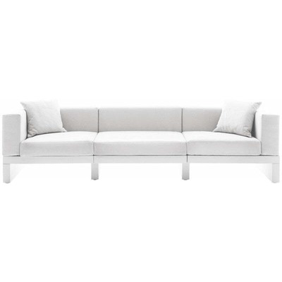 Modular sofa Serralunga Divano Hour with 3 backrests without armrests