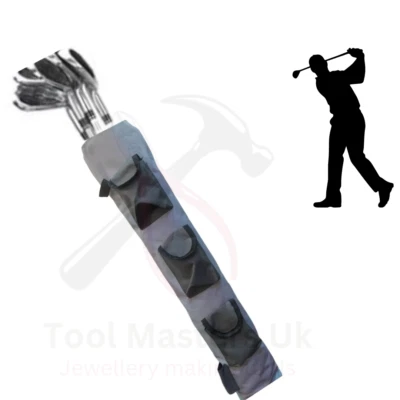 TOOLS MASTERS UK Vielseitige leichte 35" faltbare Golf-Tragetasche mit 3 Taschen, gepolsterter Gurt