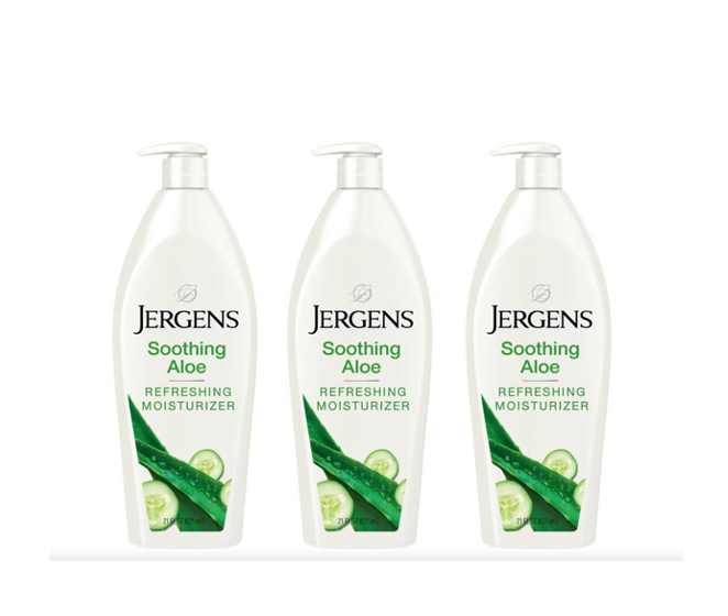 Jergens Soothing Aloe Refreshing Moisturizer 21 fl oz 621ml - Pack 3