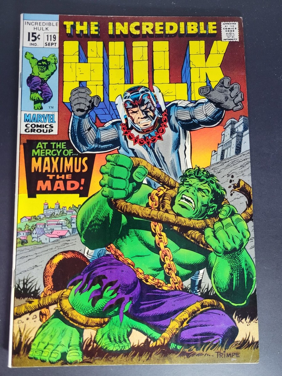 Incredible Hulk #119 Maximus the Mad! Marvel 1969 Herb Trimpe Art