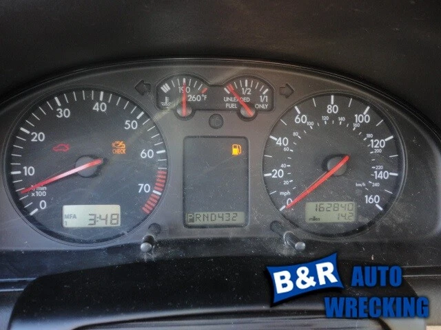 Medidor de velocímetro usado se adapta a: Volkswagen Passat 1998 clúster MPH gasolina 160 MPH Foto 4 de 4