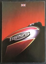 TRIUMPH MOTORCYCLES Sales Brochure Poster 1983