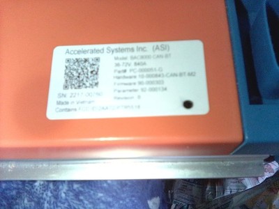 Accelerated Systems BAC8000 CAN-BT Motor Contol 36-72v