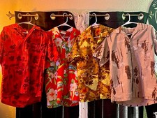 Set of 4 Rare Vintage 1950's-1960's Aloha Hawaiian Shirts