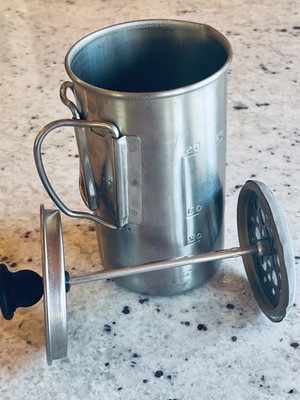 Snow Peak Titanium Coffee French Press 3 cup, weights ~6 ounces !