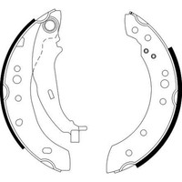 Hella BREMSBACKEN-SATZ 203Mm Hinterachse Passend FüR Mitsubishi Colt Smart