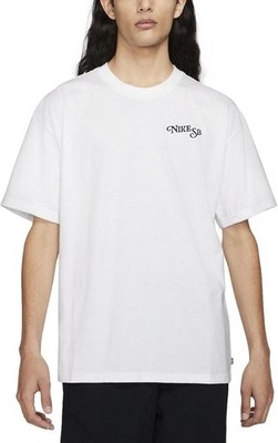 Nike SB Shirt Mens Cream Rose Graphic Loose Fit Skateboarding Tee DJ1222 100Sz M