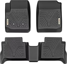 All Weather Floor Mats for 2015- 2022 Colorado Canyon Crew Cab TPE Rubber Liner