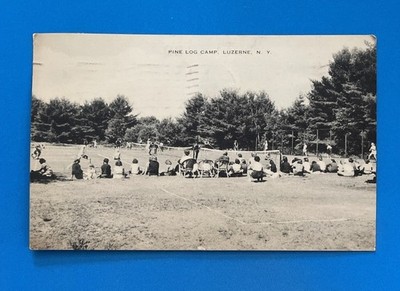 Pine Log Camp Lake Luzerne New York NY 1967 Tennis Scene