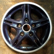 Front Porsche Black And Silver Lip Boxster Factory Wheel 16 1997-2004 67232 Front Porsche Black And Silver Lip Boxster Factory Wheel 16 1997-2004 67232