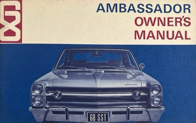 1968 AMC Ambassador Owners Manual User Guide Reference Operator Book Fuses Fluid