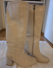 Gabor Damen Stiefel kniehoch Leder beige EU 3...