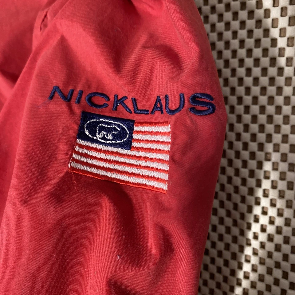 Chaqueta cortavientos patriótica Jack Nicklaus talla XL vintage de golf completa de nailon con cremallera Foto 4 de 4
