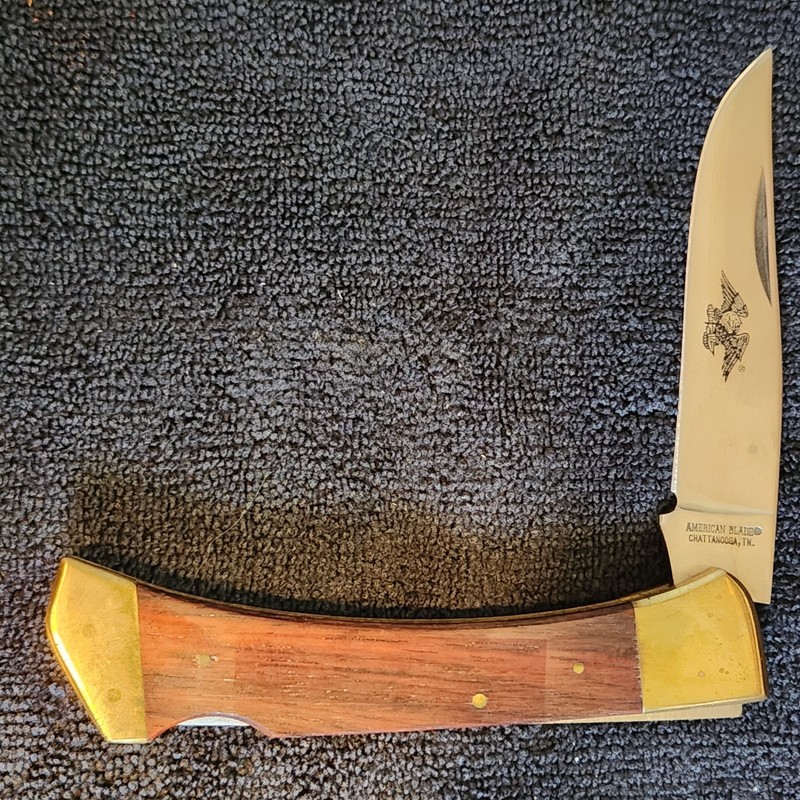 Vintage American Blade AB-7 Ebonite Lockback Pocket Knife