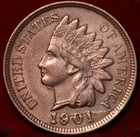 1901-P Indian Head Cent — photo from another recent sale