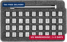 Leather Stamps Set for Leather Working, 37 Pcs Complete Embossing Kit with
