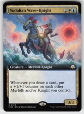 Vodalian Wave-Knight (Extended Art) Commander: March of the Machine 130 R NM MTG