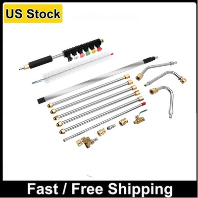 #ad 4000PSI Washer Extension Wand Lance 5 Nozzle Tip Pressure Washer Extension Wand $49.99