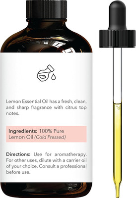 Lemon Essential Oil - Huge 4 Fl Oz - 100% Pure and Natural - Premium Grade wi...