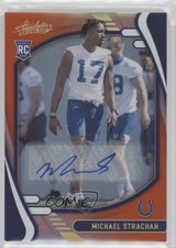 2021 Absolute Rookies Spectrum Orange Signatures 1/75 Mike Strachan Auto 14gy