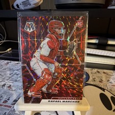 Panini Mosaic Rafael Marchan Philadelphia Phillies Red Mosaic Prizm Rookie #236