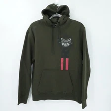 Tapout Mens Olive Green Hoodie Large Fearless Fighting Club Graphic Sweatshirt