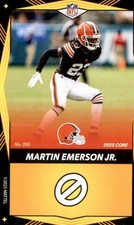 2025 Uno Elite Core Martin Emerson Jr Cleveland Browns #055 Yellow