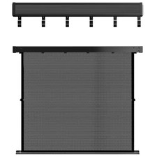 17 In. W X 15 In. D Black Metal Collapsible Towel Rack Decoratives Wall Shelf wi