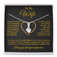 To My Wife Necklace, Christmas Gifts For Women, Anniversary Gift For Wife