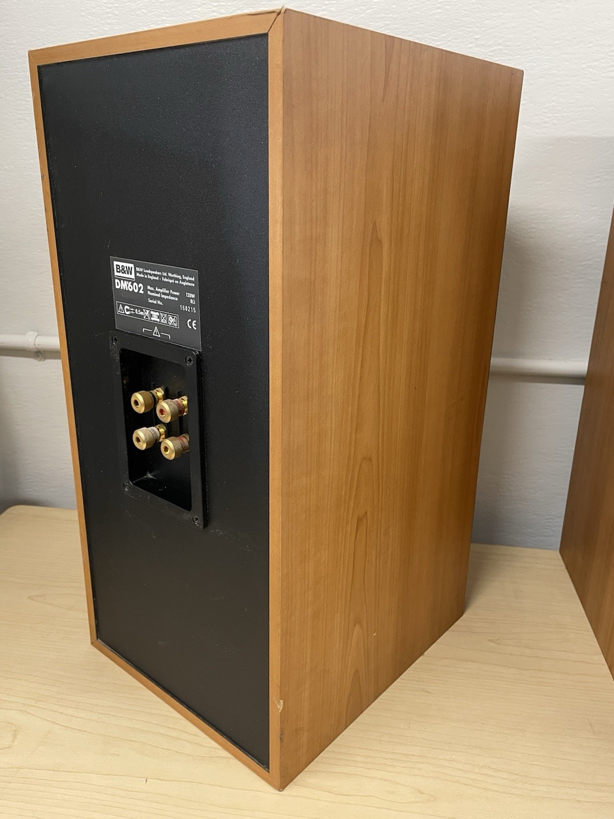 B&W DM602 Black Audiophile Bookshelf Speakers Made in England