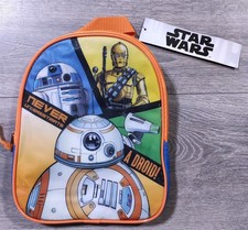 Star Wars Mini Mochila Niños Niños Miniatura 10" Bolsa de Viaje BB8 R2D2 C3P0 Regalo