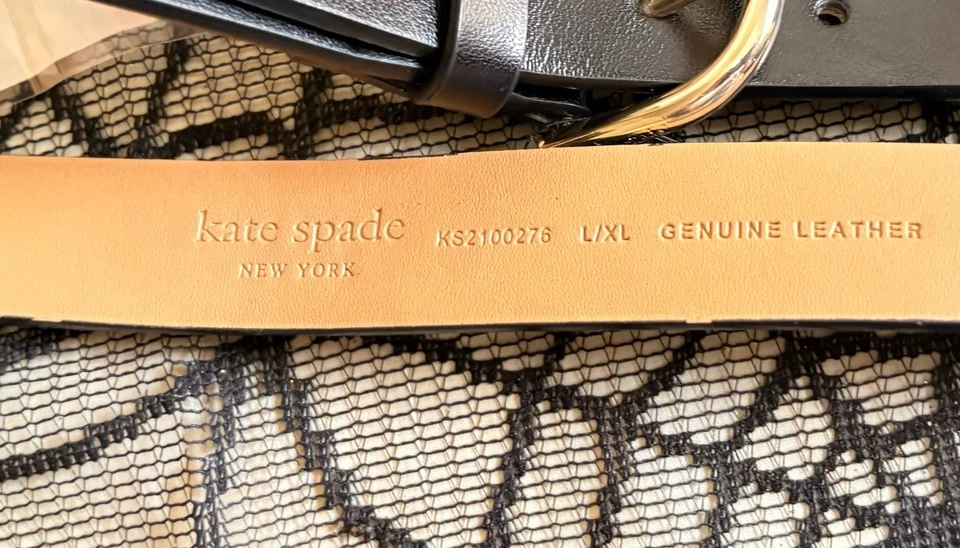 Kate Spade Zip Top Leather Belt Bag Fanny Pack Black L/XL  NWT Retail $98 - Image 3 of 4