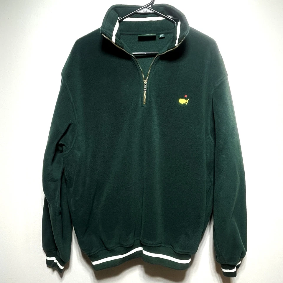 Pullover polar vintage MASTERS COLLECTION 1/4 cremallera para hombre mediano M Augusta Golf Foto 2 de 4