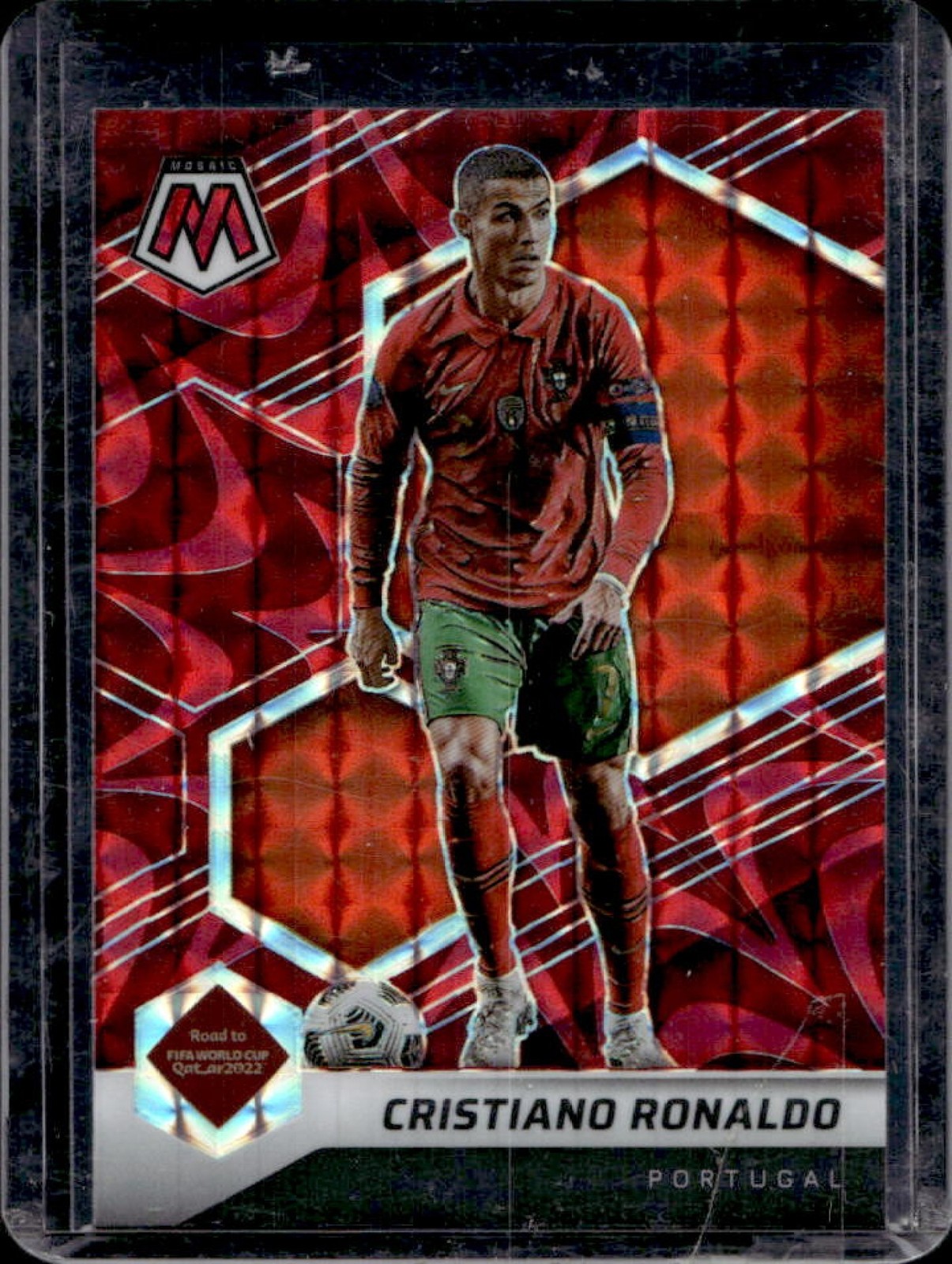 2021 Mosaic Road to FIFA World Cup Cristiano Ronaldo Reactive Red #114 Portugal
