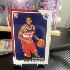 Panini 2018-19 NBA Hoops Troy Brown Jr. Rookie #264 Washington Wizards Card. rookie card picture