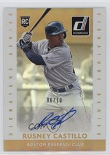 2015 Panini Donruss Signature Series Gold 6/10 Rusney Castillo #2 Auto uk2
