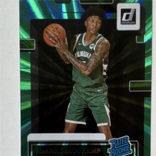 Panini 2022-23 Donruss Rated Rookie Green Laser MarJon Beauchamp #224 Bucks