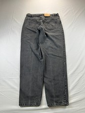 Vintage Levis 550 34X31 men's Orange Tab Black Tapered 90s USA Made