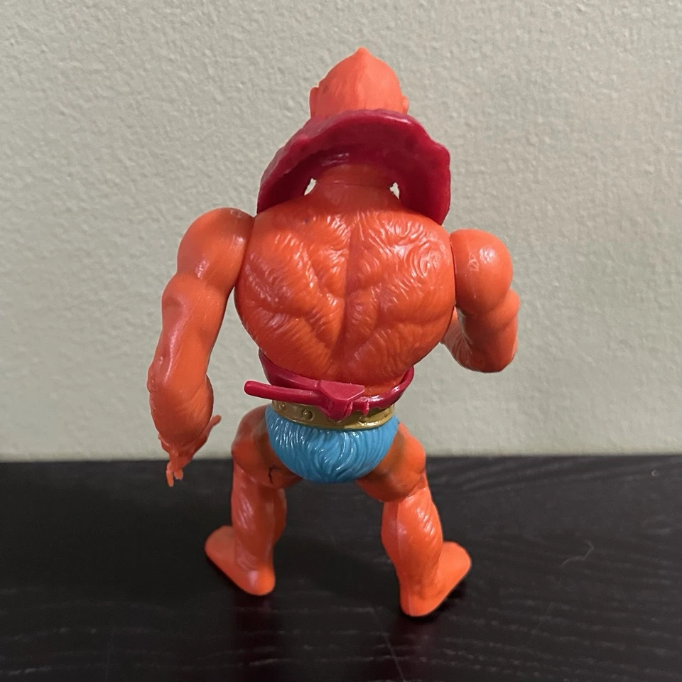 Boneco de ação vintage 1981 MOTU Mattel He-Man Beastman completo defeituoso - Imagem 3 de 4