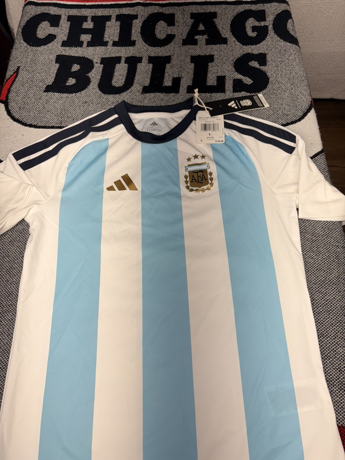Adidas Argentina National Soccer Team Leonel Messi Medium-large-xl