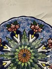 Vintage Talavera Pottery Decorative Wall Plate  8.5" Signed T Cansino Puebla Mex — photo 2