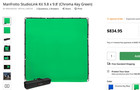 Manfrotto Lastolite StudioLink 10x10 Chroma Key Green + Frame + Clamps