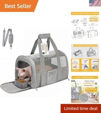 Pet-Friendly Travel Carrier - Durable, Breathable Collapsible for Easy Storage